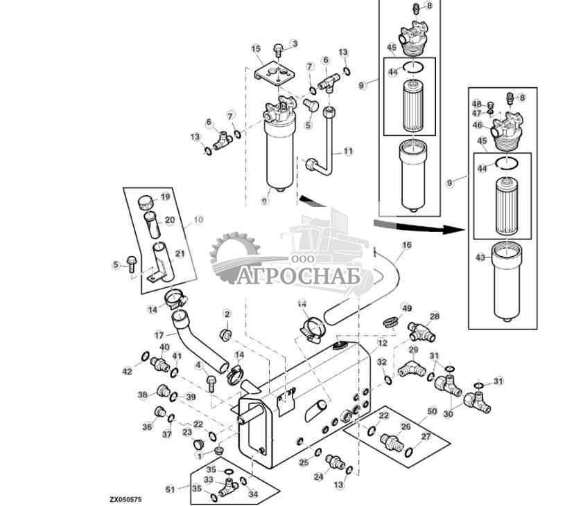 Hydraulic Oil Tank  Filter 